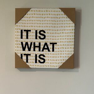 Modern Canvas Art with Text 12x12